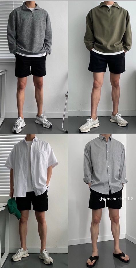 Rekomendasi fashion terbaru yang mungkin anda cari... klik segera tautan nya yukk.... #ootdkekinian #fashion College Outfit Men Casual, Outfit Kemeja Cowo, Outfit Cowo Pendek, Outfit Cowo Gendut, Outfit Santai Pria, Asian Men Fashion Casual Summer, Outfit Pria Simple, Korean Men Outfit Casual Summer, Mens Clothing Styles Summer 2024