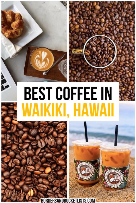 The Best Coffee in Honolulu and Waikiki: 9 Incredible Cafes Waikiki Food, Honolulu Hawaii Waikiki, Oahu Trip, Waikiki Restaurants, Honolulu Restaurants, Traveling America, Hawaii With Kids, Oahu Waikiki, Things To Do On Oahu