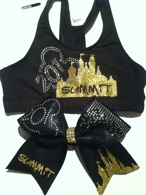 Summit cheer comp. D2 Summit, Summit Cheer, Cheer Practice Outfits, Cheer Nationals, Cheer Practice Wear, Cheer Clothes, Cute Cheer Bows, Cheer Tryouts, Cheer Coach Gifts