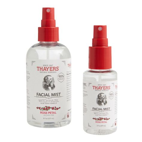 Thayers Toner, Natural Facial, Facial Mist, Facial Toner, Witch Hazel, Rose Water, World Market, All Things Beauty, Alcohol Free