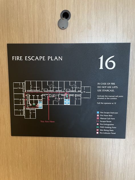 Escape Plan, Fire Escape, Fire Hose, Hose Reel, Wayfinding Signage, Fire Extinguisher, Singapore, Map, Hotel