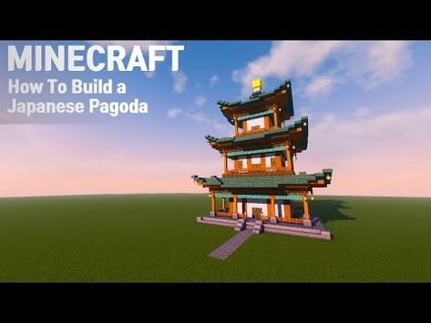 Minecraft: How To Build a Japanese Pagoda(Castle) easy - YouTube Minecraft Asian Builds Tutorial, Minecraft Japanese House Tutorial, Japanese Style Minecraft House Tutorial, Minecraft Pagoda, Japanese Pagoda Minecraft, Minecraft Japanese Temple, Minecraft Japanese, Japanese Pagoda, Minecraft Mods