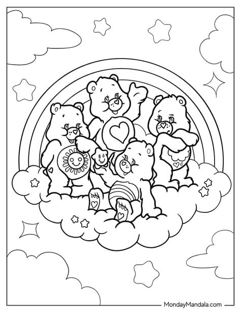 Care Bears Colouring Pages, Care Bears Printables, Care Bear Colouring Pages, Care Bears Coloring Sheets, Care Bears Coloring Page, Care Bear Coloring Page Free Printable, Carebear Coloring Page, Carebears Drawings, Care Bear Drawings Easy