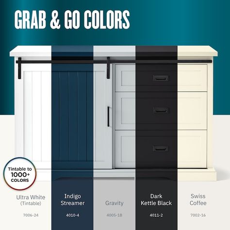 Valspar Kitchen Cabinet Colors, Valspar Cabinet Paint, Kitchen Paint Colors Valspar, Valspar Blue Cabinet Paint, Renew Blue Valspar, Method Soap, Flat Cabinets, Container Size, Diy Flooring