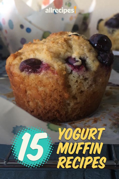 15 Yogurt Muffin Recipes To Bake This Weekend | "Whether you fancy baking wholegrain banana muffins for breakfast or decadent chocolate chip muffins for an afternoon treat, get inspired by this collection of marvelous muffin recipes featuring plain yogurt, Greek yogurt, fruit yogurt, and more." #breakfastrecipes #brunchrecipes #breakfastideas #brunchideas #muffins #muffinrecipes #baking #bakingrecipes Baking With Yoghurt, Recipes With Yogurt Baking, Recipes Using Yogurt Baking, Muffin Recipes Greek Yogurt, Muffins Made With Greek Yogurt, Recipes Using Plain Yogurt Baking, Muffins With Yogurt, Yogurt Muffin Recipes, Muffins Made With Yogurt