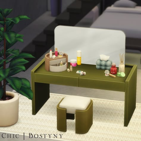 Sims 4 Home Decor, Sims 4 Clutter Cc, Realistic Sims, Sims4 Mod, Inflatable Couch, Girls Vanity, Cc Mods, Sims 4 Bedroom, Sims 4 Clutter