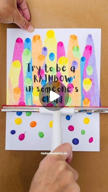 Rainbow Day At School, Rainbow Activities Preschool, K4 Crafts, Kindy Art, March Preschool, Rainbow Of Possibilities, Kindness Club, Rainbow Quotes, Spring Arts And Crafts