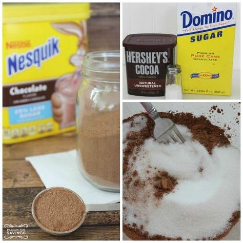 Easy Copycat Nesquik Powder Nesquik Recipes, White Hot Chocolate Recipe, White Hot Chocolate, Powder Recipe, Black Food, Unsweetened Chocolate, Caramel Recipes, Food Saver, Chocolate Mix