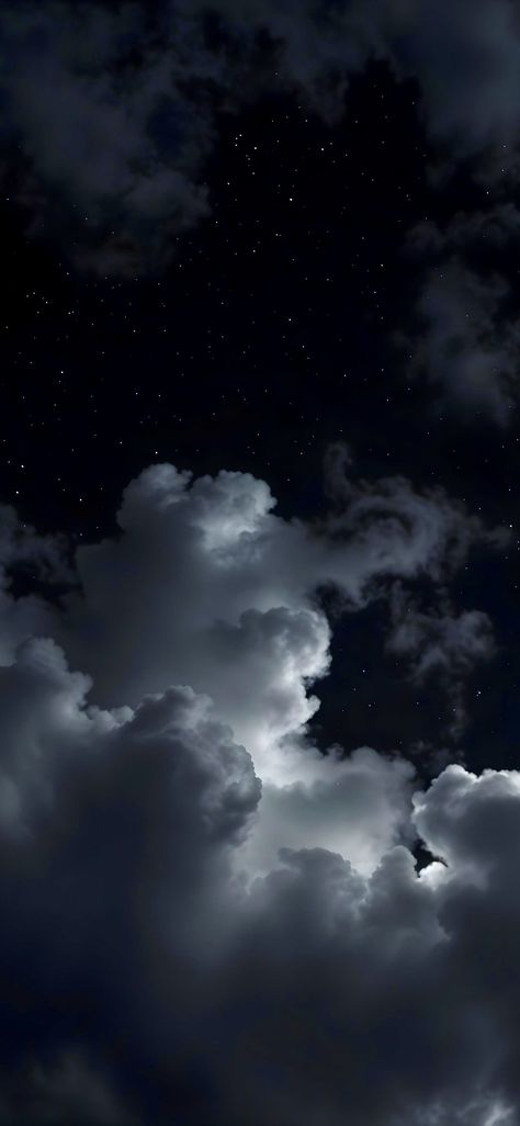 Stunning Wallpaper Backgrounds, What's App Wallpaper Backgrounds Dark Grey, Techy Wallpaper Aesthetic, Luminal Space Wallpaper, Clouds At Night Aesthetic, Aesthetic Planets Wallpaper, Midnight Aesthetic Sky, Calming Wallpaper Aesthetic, Cute Home Screen Wallpaper Aesthetic