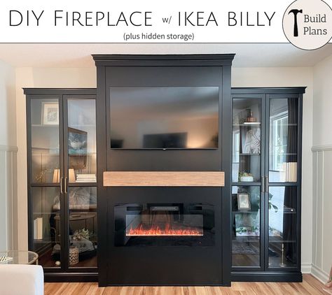 This Tutorials item by KristinsRendition has 115 favorites from Etsy shoppers. Ships from United States. Listed on 11 Jun, 2023 Ikea Fireplace, Design Camino, Billy Oxberg, Billy Ikea, Ikea Built In, Bedroom Hacks, Build A Fireplace, Fireplace Tv Wall, Fireplace Built Ins