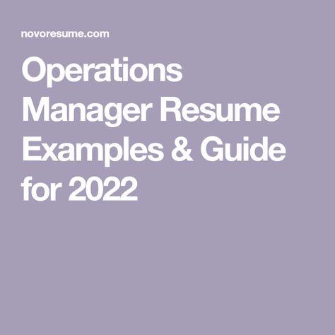 Operations Manager Resume Examples & Guide for 2024 Linkedin Resume, Manager Resume Examples, Writing Resume, Federal Resume, Good Resume, Operations Manager, Cover Letter Tips, Resume Building, Functional Resume