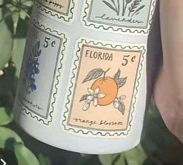 Orange Post Stamp Tattoo, Vintage Florida Tattoo, Simple Florida Tattoo, Orange Postage Stamp Tattoo, Cute Florida Tattoos, Florida Postage Stamp Tattoo, State Stamp Tattoo, Florida Orange Tattoo, Peach Stamp Tattoo