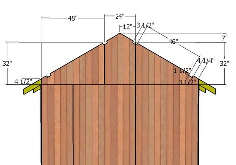 10x12 Gable Shed Roof Plans | HowToSpecialist - How to Build, Step by Step DIY Plans Building A Shed Roof, 10x12 Shed, 10x12 Shed Plans, Roof Sealant, Roof Trim, Firewood Shed, Roofing Options, Shed Building Plans, Living Roofs