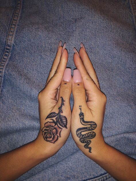 Hand tattoos Skeleton Hand Tattoos Black Women, Inside Hand Tattoo, Full Hand And Finger Tattoos For Women, Big Hand Tattoos, Girl Hand Tattoos Ideas Black, Side Of Thumb Tattoos For Women, Rhianna Hand Tattoos, Rhianna Hand Tat, Female Hand Tattoo