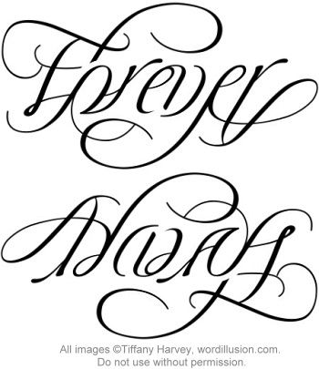 Best friend tattoos. want it on wrist so when you put your hands together it says forever and always in both directions ♥ Ambigram Tattoo, Forever Tattoo, Couple Tattoo, Bff Tattoos, Ring Tattoos, Tattoo Feminina, Best Friend Tattoos, Sister Tattoos, Friend Tattoos