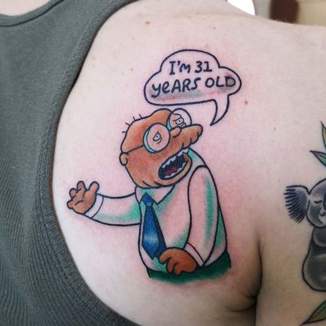 The Simpsons: 200 the best tattoos ever | iNKPPL Family Guy Tattoo, Best Tattoos Ever, Frog Family, Tea Tattoo, Rick And Morty Tattoo, Rip Tattoo, Simpsons Tattoo, Best Tattoo Ever, The Best Tattoos