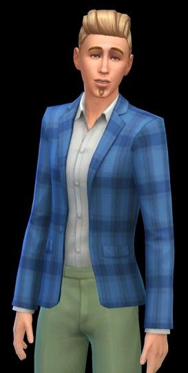 Johnny Zest, Jon Sims Season 1, Sims 4 Johnny Zest, Sims 4 Johnnysims, Johnnysims Hair Cc, Sims 4 Johnnysims Hair, Men's Blazer, Sims 4, Blazer