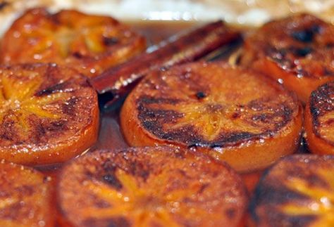 http://www.thekitchn.com/recipe-baked-persimmons-100739 Persimmon Recipes, The Joshua Tree, Fruit Dishes, Persimmon, Fruit Recipes, Joshua Tree, Fruits And Veggies, Vegan Desserts, Home A