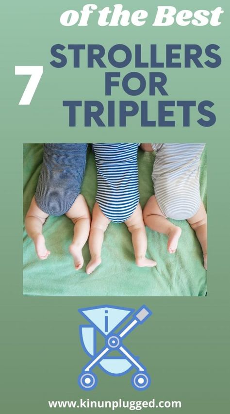 The Simple Guide to the Best Strollers for Triplets @valcobaby @kidskargo Triplets Babies Newborns, Triplet Stroller, Triplets Nursery, Newborn Essentials List, Newborn Triplets, Triplets Pregnancy, Triple Stroller, Three Babies, Triplet Babies