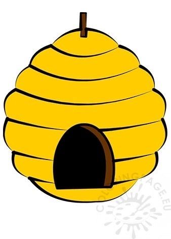 Bee Hive Pictures, Cartoon Bee Hive, Bee Hive Printable, Beehive Cartoon, Cute Bee Hive, Beehive Drawing, Pictures Of Bees, Bee Hive Craft, Bee Cartoon