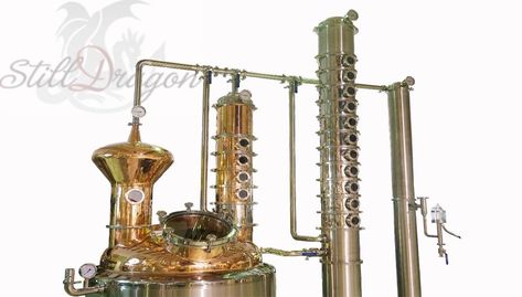 Reflux Still Column | Reflux Column Still | StillDragon Reflux Still, Benefits Of Copper, Distillation Apparatus, Distilling Equipment, Copper Still, Process Of Change, Distillation Process, Water Boiling, Basic Skills