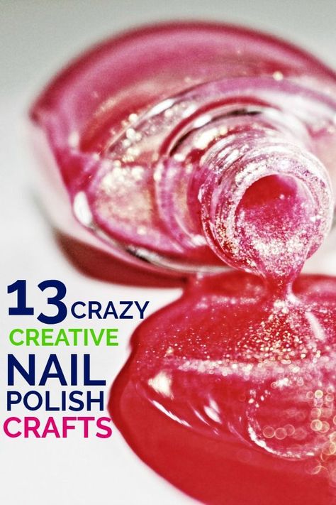 Nail Polish Crafts Diy, Empty Nail Polish Bottles, Nail Polish Jewelry, Polish Crafts, Old Nail Polish, Nail Polish Crafts, Makeup Drawer, Nail Polish Storage, Diy Nail Polish