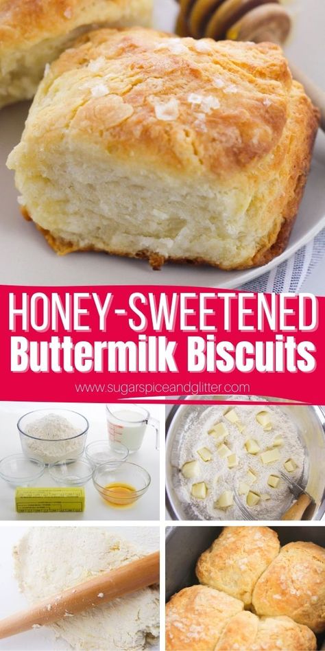 Honey Buttermilk Biscuits, Buttermilk Homemade, Sweet Buttermilk Biscuits, Crispy Biscuits, Honey Biscuits Recipe, Buttermilk Biscuits From Scratch, Butter Buttermilk Biscuits, Flakey Biscuit Recipe, Easy Buttermilk Recipes