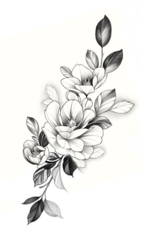 Flores Tattoo Mujer, Floral Names, Bald Eagle Tattoos, Full Neck Tattoos, Men Flower Tattoo, Flor Tattoo, Magic Runes, Animal Tattoo Ideas, Flower Tattoo Drawings