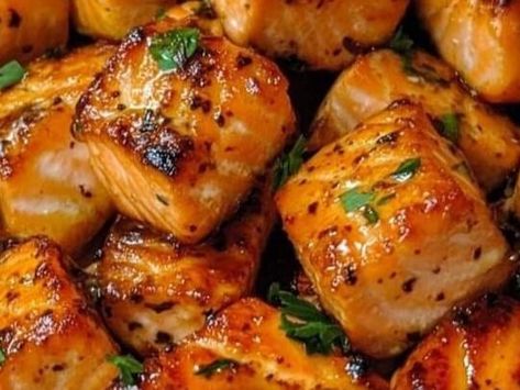 Air Fryer Perfection: Crispy Salmon Bites You Can’t Resist - NewsBreak Crispy Salmon Bites, Cheesy Broccoli Recipe, Blue Crab Recipes, Southern Fried Okra, Sausage And Potatoes Skillet, Andouille Sausage Gumbo, Boiled Egg Salad, Salmon Bites Recipe, Crispy Salmon