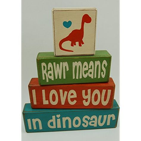 Wood Stacking, Dinosaur Bedroom, Primitive Wood Signs, Dinosaur Room, Dinosaur Nursery, Dinosaur Baby Shower, Dinosaur Decor, Dinosaur Birthday Party, Big Boy Room