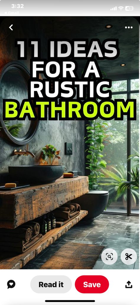 Rustic Bathroom Designs Small Spaces, Lakehouse Inspiration, Rustic Shower Ideas, Rustic Bathroom Decor Ideas, Rustic Bathroom Sinks, Small Rustic Bathroom, Rustic Faucets, Rustic Bathroom Shower, Barn Bathroom