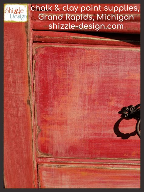 Learn How to Create a Weathered, Blended Paint Finish with DIY Paint – Shizzle Design Red And Blue Chalk Paint Furniture, Black And Red Distressed Furniture, Red Chalk Paint Furniture Hemway, Dixie Belle Barn Red Furniture, Red Chalk Paint, Furniture Transformation, How To Make Red, Painted Post, Diy Wax