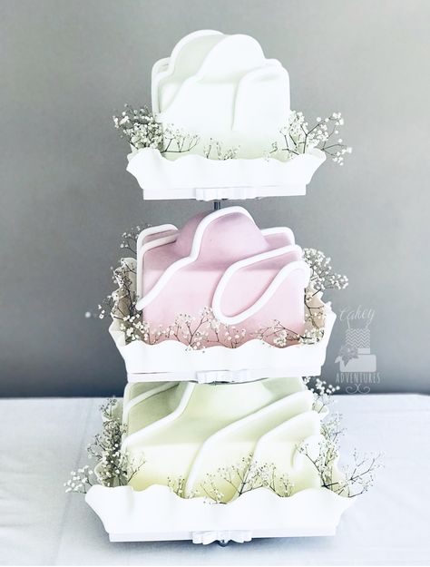 French Fancy Wedding Cake, Fondant Fancy, Fancy Wedding Cakes, Fairy Garden Birthday Party, Plum Wedding, Garden Party Birthday, Cake Inspo, Garden Birthday, Fancy Wedding