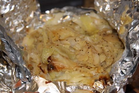 Grilled Cabbage | Recipes We Love Cabbage On The Grill In Foil, Grilled Cabbage In Foil, Grilled Cabbage Recipes, Oven Roasted Cabbage, Cabbage Wedges, Roasted Cabbage Wedges, Grilled Cabbage, Foil Dinners, Foil Pack Meals