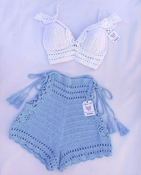 Fest Outfits, Mode Crochet, Crochet Swimwear, Crochet Design Pattern, Crochet Clothing And Accessories, Crochet Fashion Patterns, Fun Crochet Projects, Crochet Top Pattern, Diy Crochet Projects