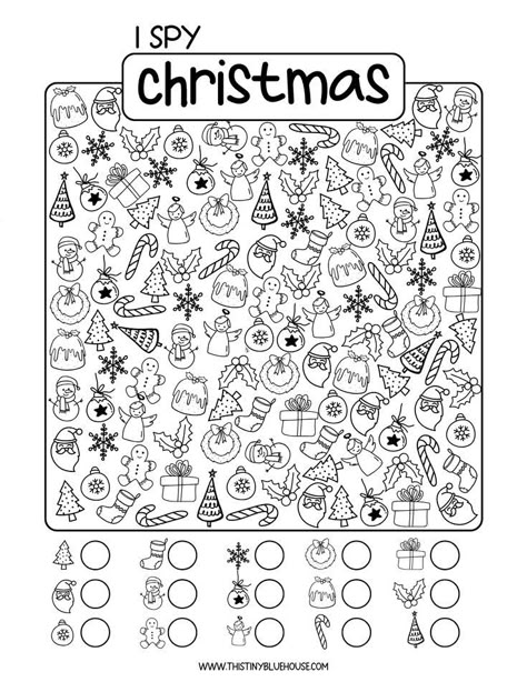 Christmas School Age Activities, December Printables For Kids, Fun Christmas Activities For School, Kids Christmas Worksheets, Christmas Activity Printables Free, Christmas Activities Worksheets, Christmas Math Worksheets First Grade, Christmas Crafts Printables For Kids, Christmas Ispy Printable