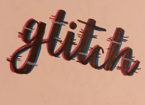 Handlettering lettering glitch brushlettering brushpen quote Glitch Calligraphy, Pen Lettering, Brush Pen Lettering, Brush Pen, Art Inspo, Calligraphy, Pen, Tattoos, Art