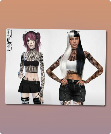 Sims 4 Accessory CC: Stripe Fishnet Shirt By Maruchanbe Sims 4 Mesh Top Accessory, Sims 4 Cc Fishnet, Fishnet Undershirt, Fishnet Shirt, Fishnet Gloves, Sims 4 Cc Download, Fishnet Bodysuit, Toddler Top, Fishnet Top