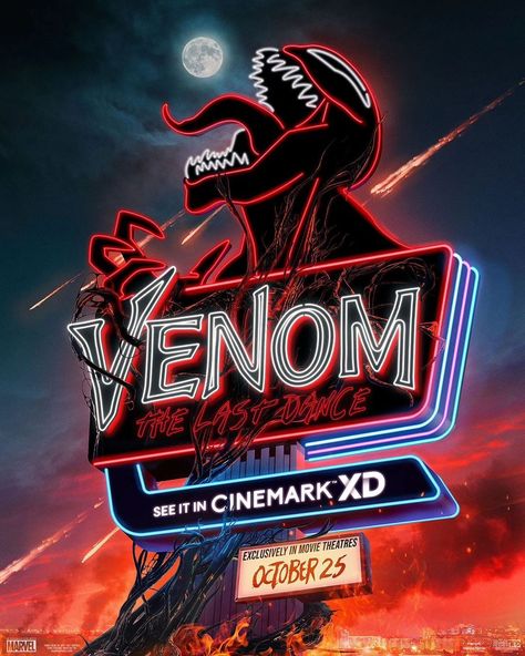 Venom:The Last Dance Filmed For CINEMARK XD EXCLUSIVELY IN MOVIE THEATRES SEEN IT IN CINEMARK XD October.25th.2024 🍿🎟️🎬📽️ ❤️💚💙💛 #venomthelastdance #tomhardy #cinemarkxd Jedi Powers, Venom Movie, Dance Wallpaper, New Movie Posters, Rocky Horror Show, The Last Dance, Dance Movies, Dance Poster, Adventure Movies