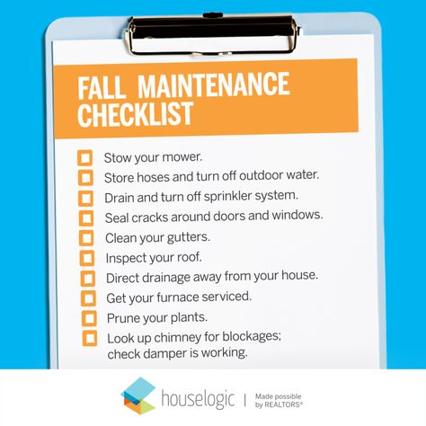 Prevent nasty surprises next spring. Our fall maintenance checklist will help. Fall Home Maintenance, Winter Checklist, Fall Checklist, Fall Maintenance, Winter Sets, Roof Damage, Home Maintenance Checklist, Maintenance Checklist, Rain Gutters