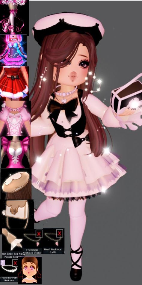 Cute Royal High Outfits Ideas, Easy Royale High Outfits, Royale High Outfits Valentines, Royal High Skirt Combos, Royale High Pink Outfits, Royale High Fall Outfits, Royale High Roblox Outfits Aesthetic, Royale High Outfits Aesthetic, Royal High Halloween Outfits