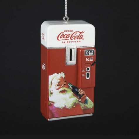 Kurt Adler Coca-Cola Vending Machine with Santa Ornament Coke Santa, Coca Cola Santa, Coca Cola Christmas, Santa Tree, Designer Names, Coke Cola, Vintage Coca Cola, Christmas Central, Kurt Adler