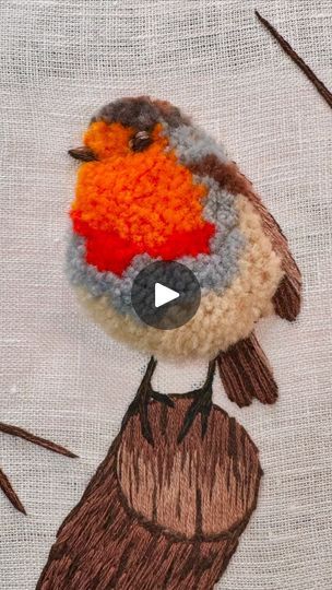 1.4M views · 14K reactions | Full video is on my channel!! Subscribe to my email list or join my Patreon to get this pattern for free! Or purchase it in my Etsy shop! 
#embroidery #threadart #modernembroidery #3dembroidery #robin #turkeywork #tapestrywool #creativeart #birdembroidery | Embroidery Art and Tutorials | Ophelia Wilde · slow living (a quiet life) A Quiet Life, Thread Art, Bird Embroidery, Quiet Life, Modern Embroidery, Embroidery Tutorials, Slow Living, Email List, Embroidery Art