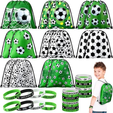 sports, soccer, goodie bags, soccer game ideas, soccer party ideas, party favors, after the game bags Soccer Snack Bags, Soccer Treats, Soccer Party Favors, Soccer Birthday Parties, Soccer Bag, Soccer Birthday, Soccer Party, Football Birthday, Goody Bags