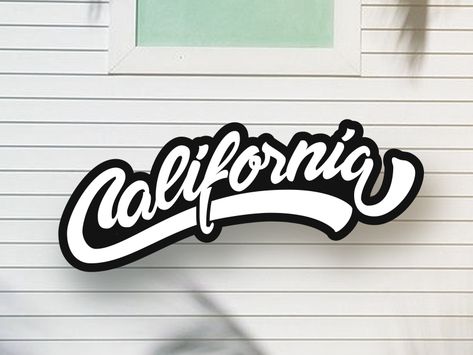 California by Denys Boldyriev California Font, Dribbble Logo, California Outline, California Logo, Cool Font, Font Lettering, Graffiti Logo, California Bear, Church Poster Design