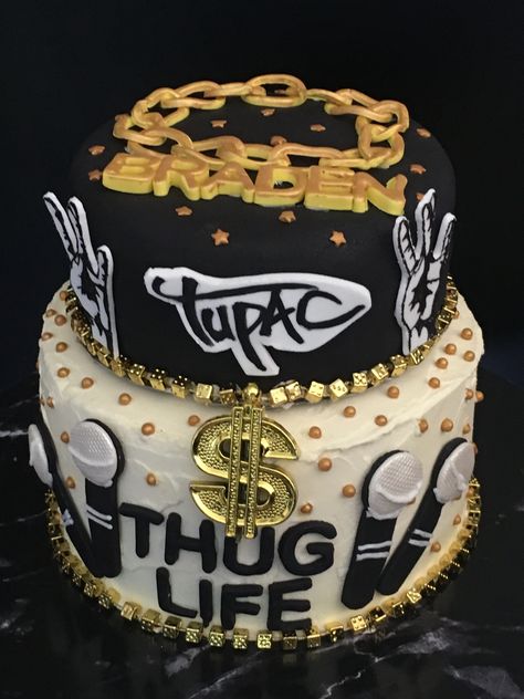 Tupac Cake, Hip Hop Cake, 20th Bday, 1st Birthday Party Decorations, Nike Fashion Shoes, Paint And Sip, Nike Fashion, Tupac, Party Cakes