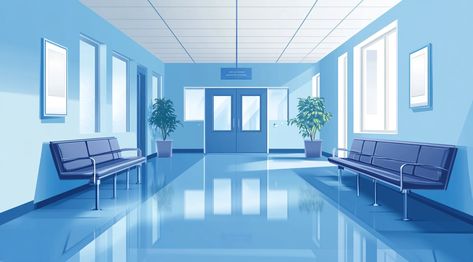 Hospital Illustration, Funny Stuff, Entrance, Vector Illustration, Funny, Quick Saves