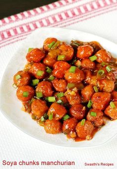 Soybean Recipe Indian, Soybean Recipes, Manchurian Recipes, Soya Curry, Soybean Recipe, Soy Chunks, Soya Chunks Recipe, Soya Recipe, Vegetarian Appetizer