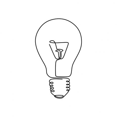 Light Bulb Line Art, Fine Line Light Bulb Tattoo, Light Bulb Graphic Design, Drawing Light Bulb, Light Bulb Graphic, Light Bulb Symbol, Lightbulb Tattoo, Light Concept, Light Drawing