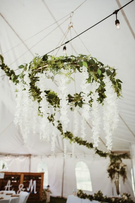 Floral Chandelier, Wedding decor, Boho wedding decor Hanging Plants Chandelier, Floral Chandelier Wedding Wisteria, Diy Wedding Hanging Decor, Hanging Flower Chandelier Wedding, Flowers Hanging From Ceiling Wedding Floral Chandelier, Wedding Chandelier Decor, Hulahoop Chandelier, Chandelier Floral Arrangement, Greenery Chandelier Wedding